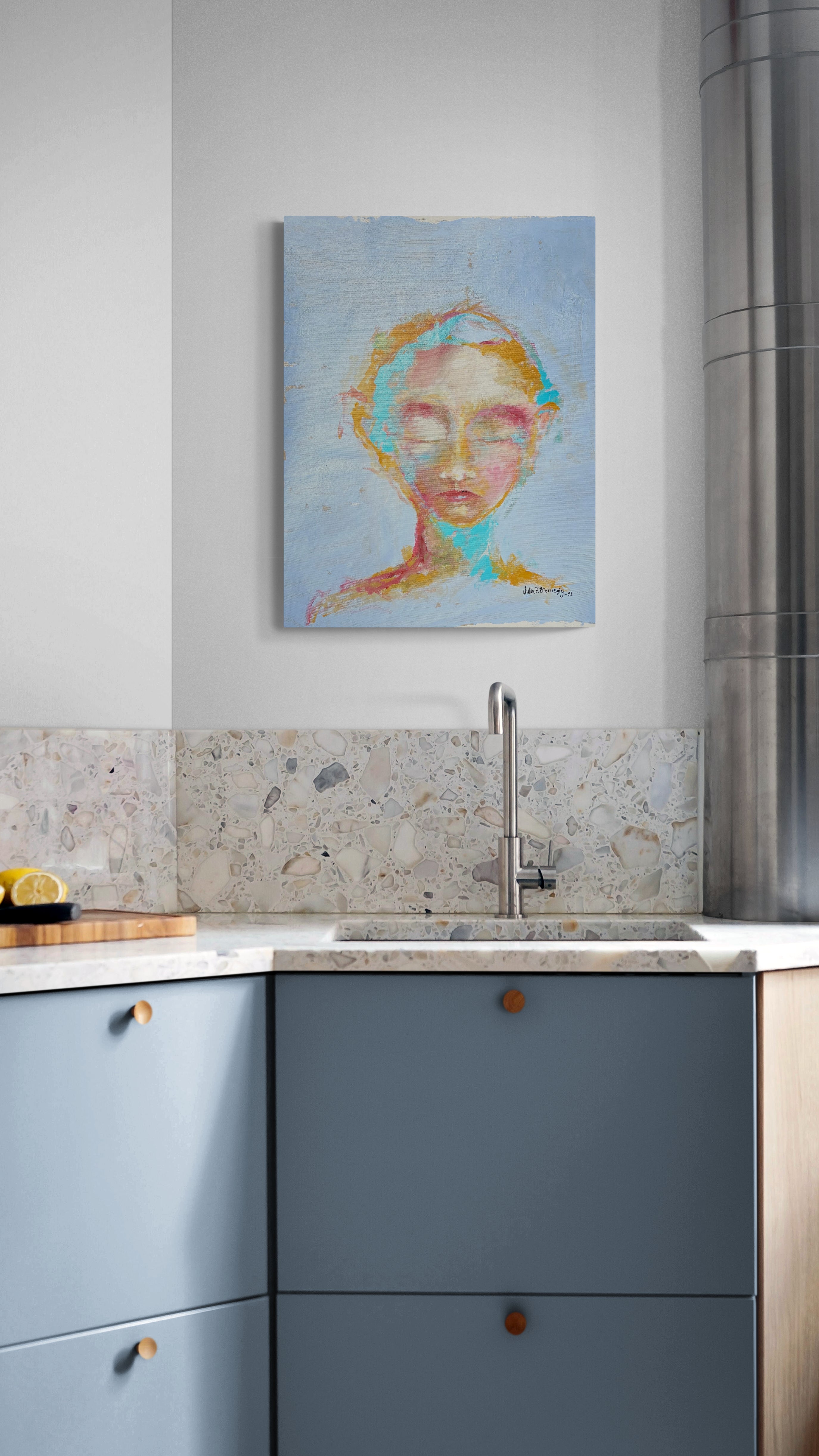 Hun som venter - 50x70 cm