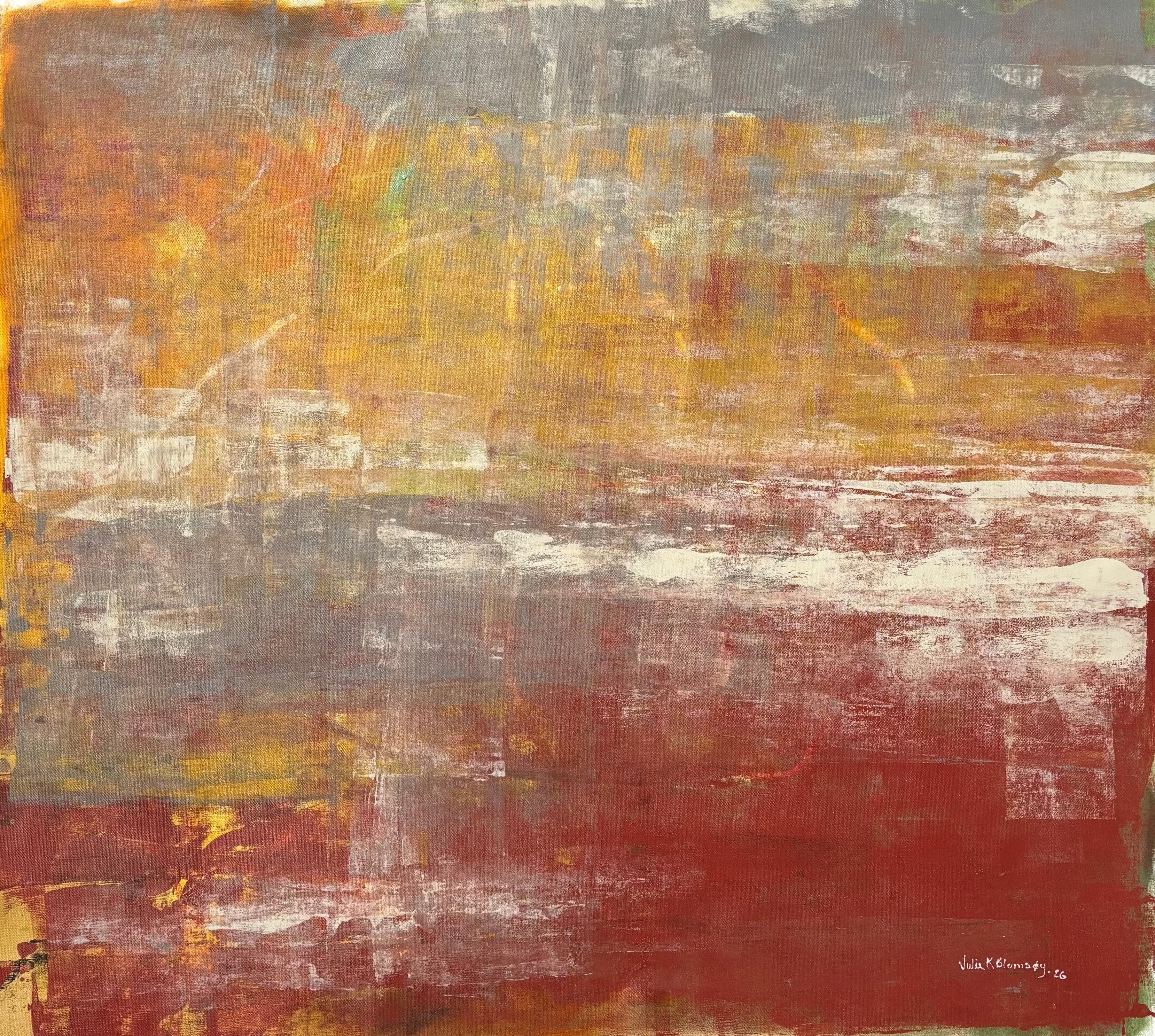 Etter regnet - 100x100 cm